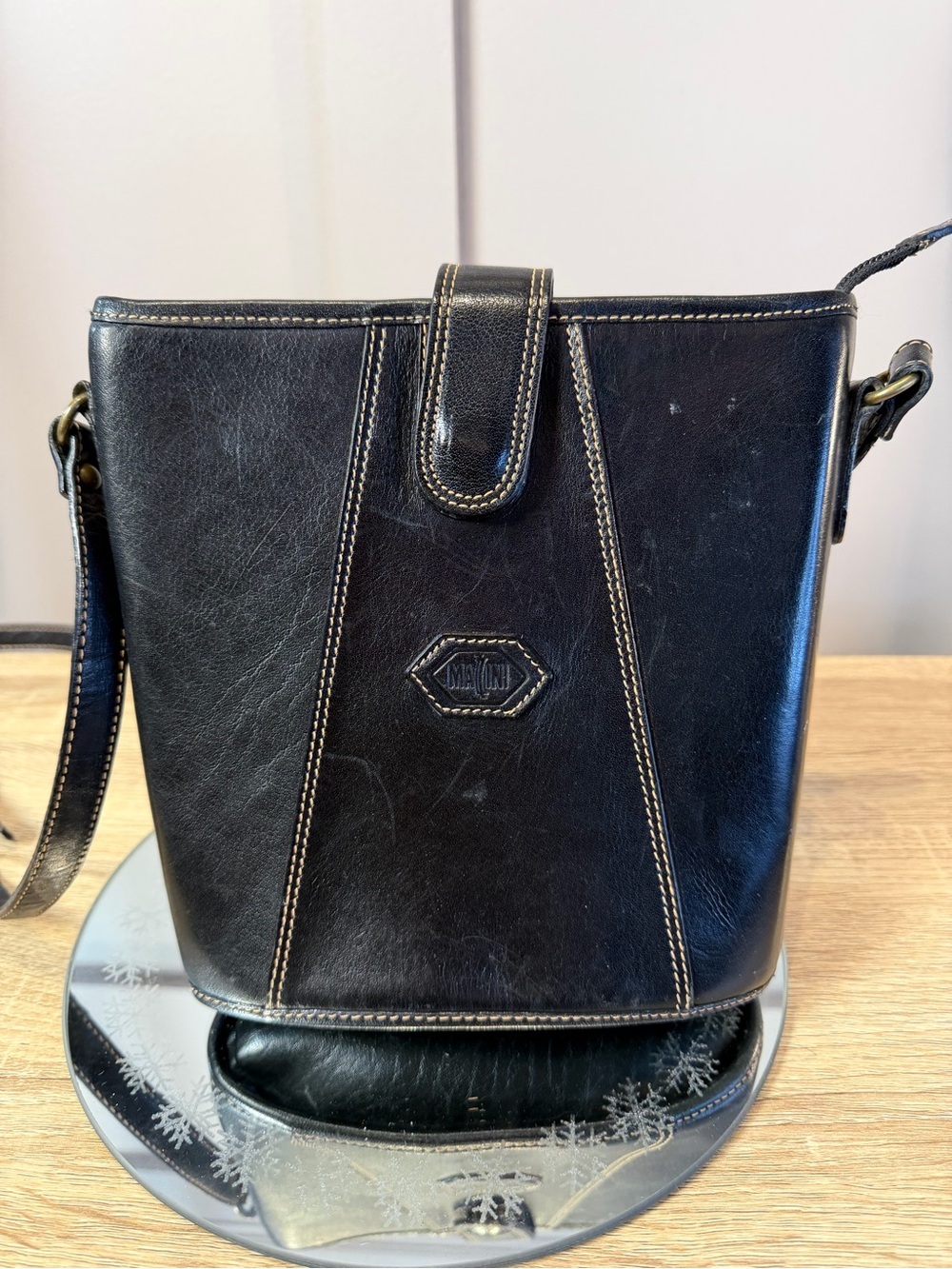 Black Purse Bag Genuine Leather Purse Bag Shoulder UK